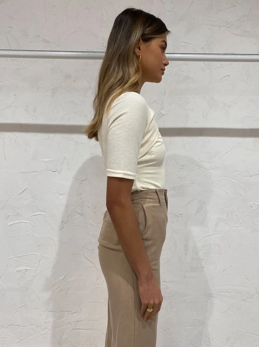 Acler Brighton Top In Butter