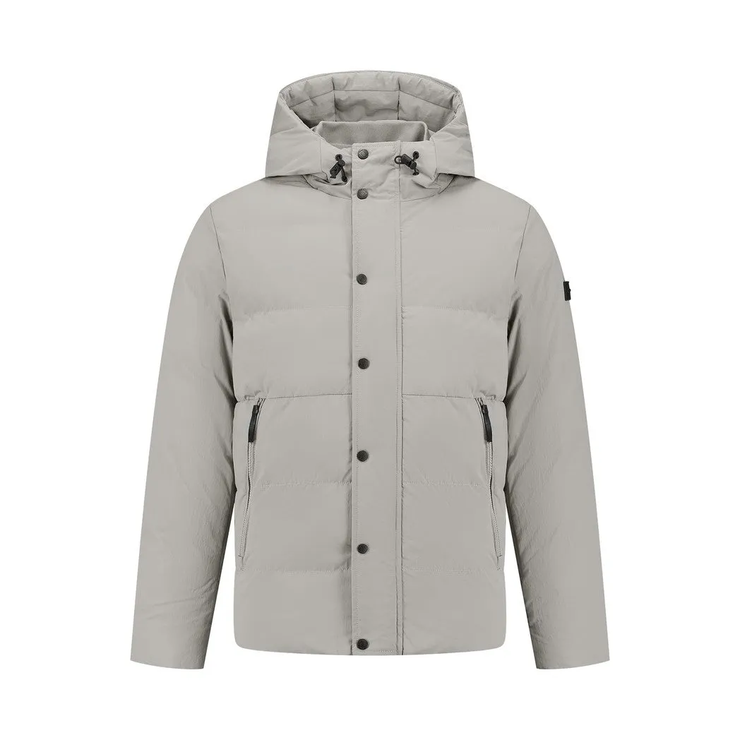 Activewear Hooded Jacket Grey Plain
