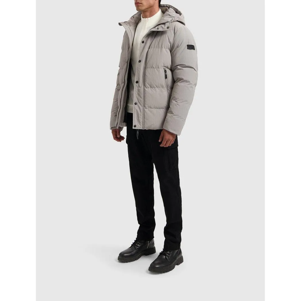 Activewear Hooded Jacket Grey Plain