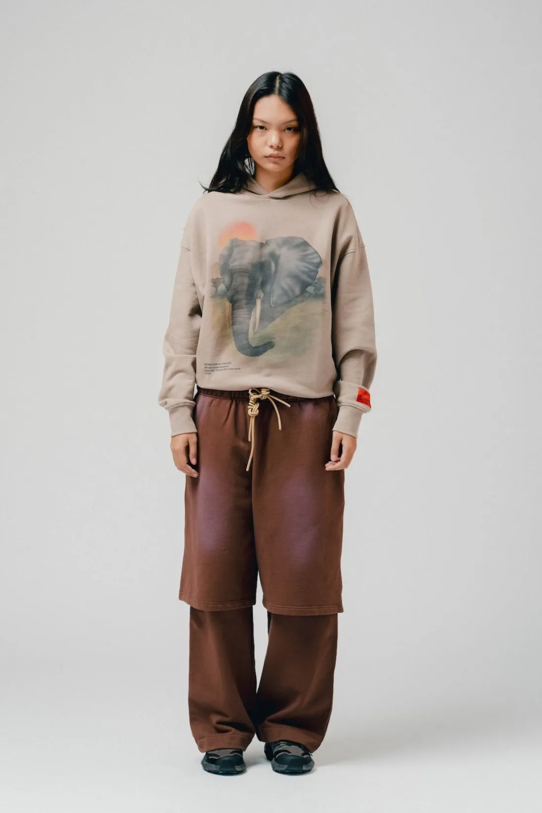 African Forest Elephant Hoodie (Taupe)
