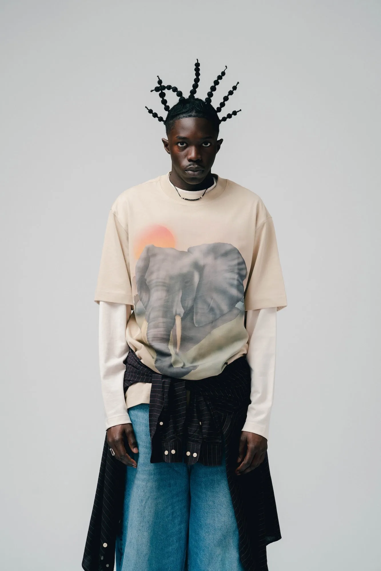 African Forest Elephant S/S Tee (Eggshell)