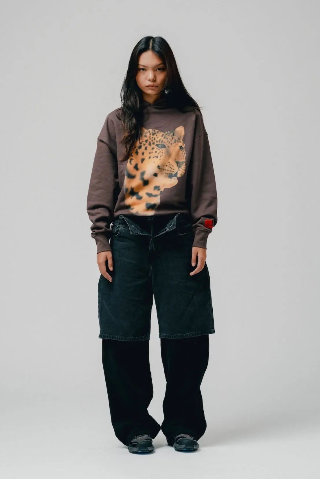 Amur Leopard Hoodie (Cocoa)