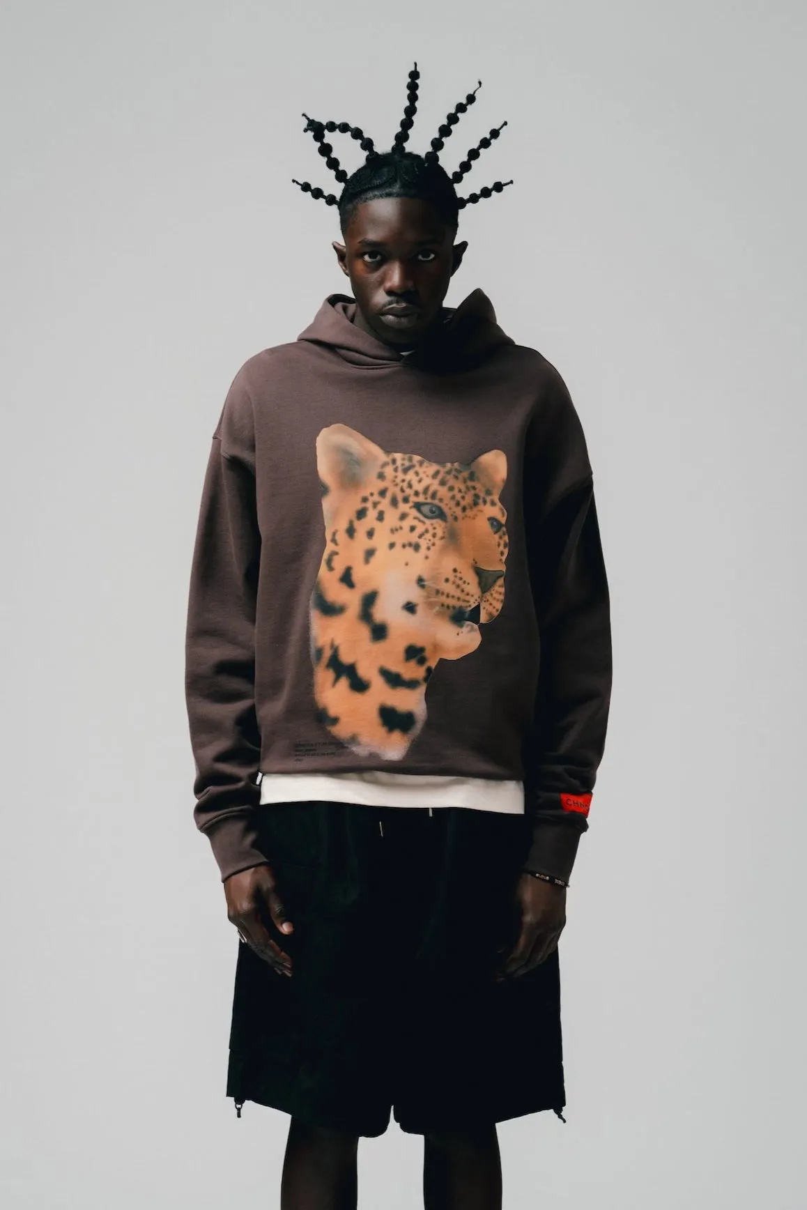 Amur Leopard Hoodie (Cocoa)