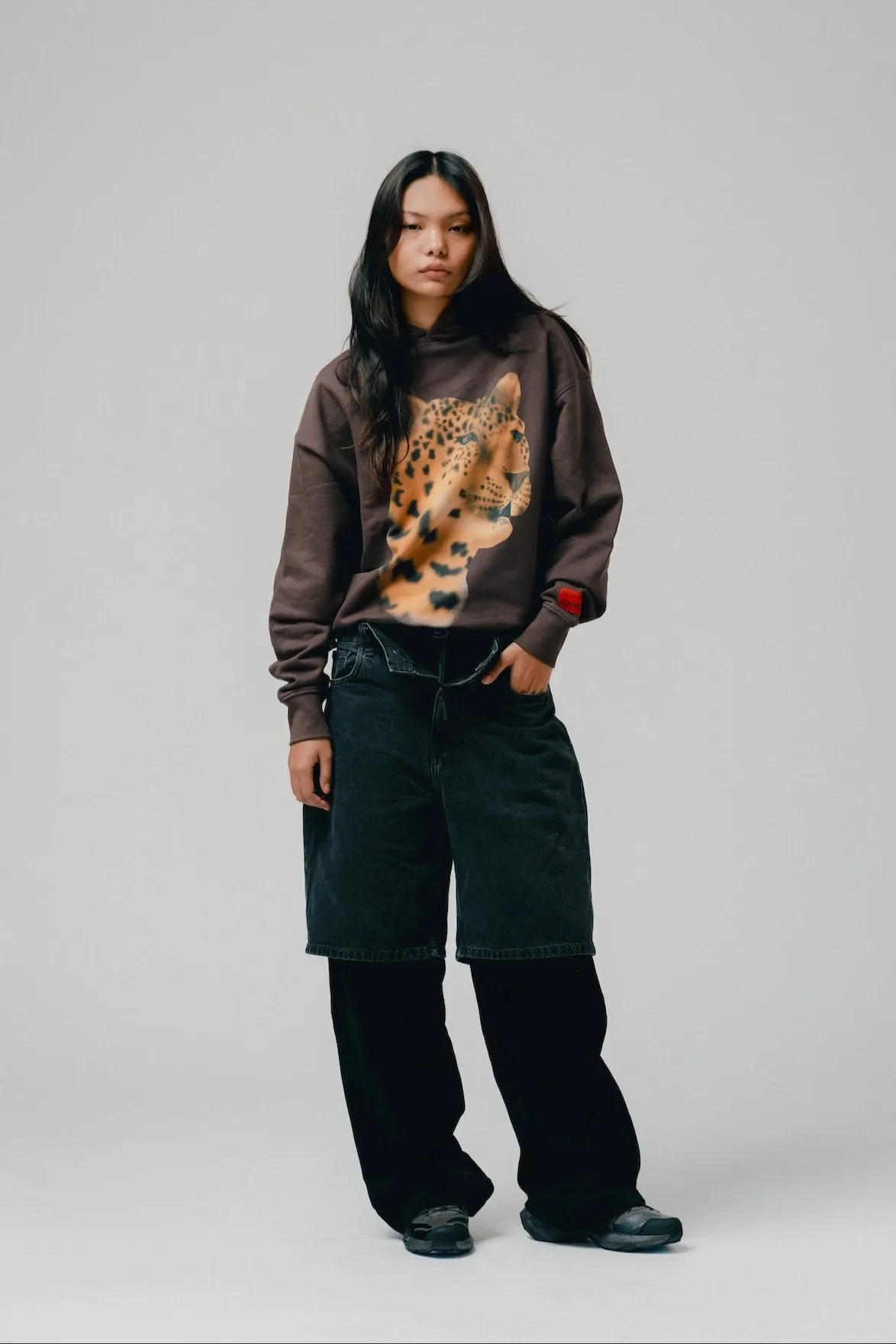 Amur Leopard Hoodie (Cocoa)