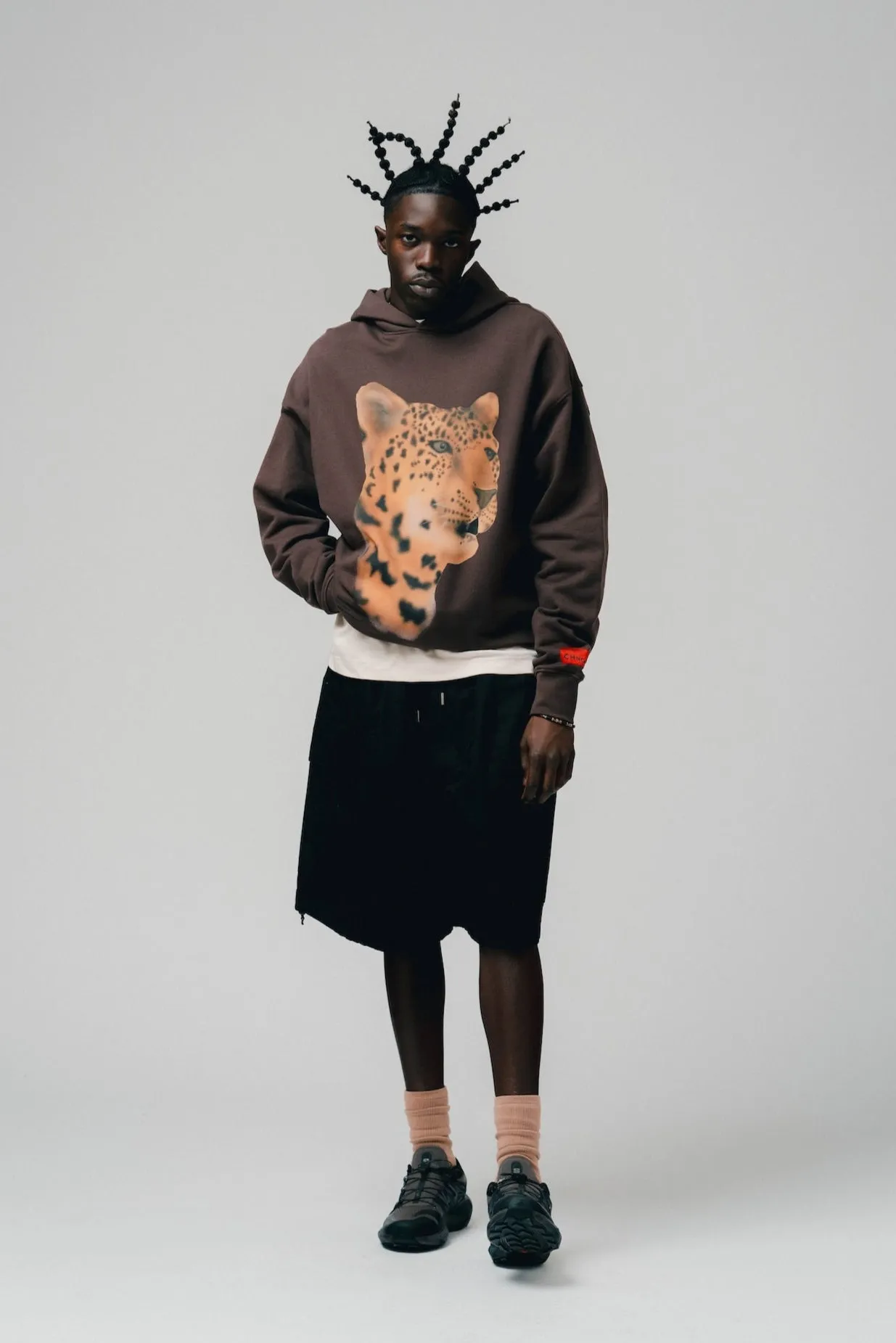 Amur Leopard Hoodie (Cocoa)