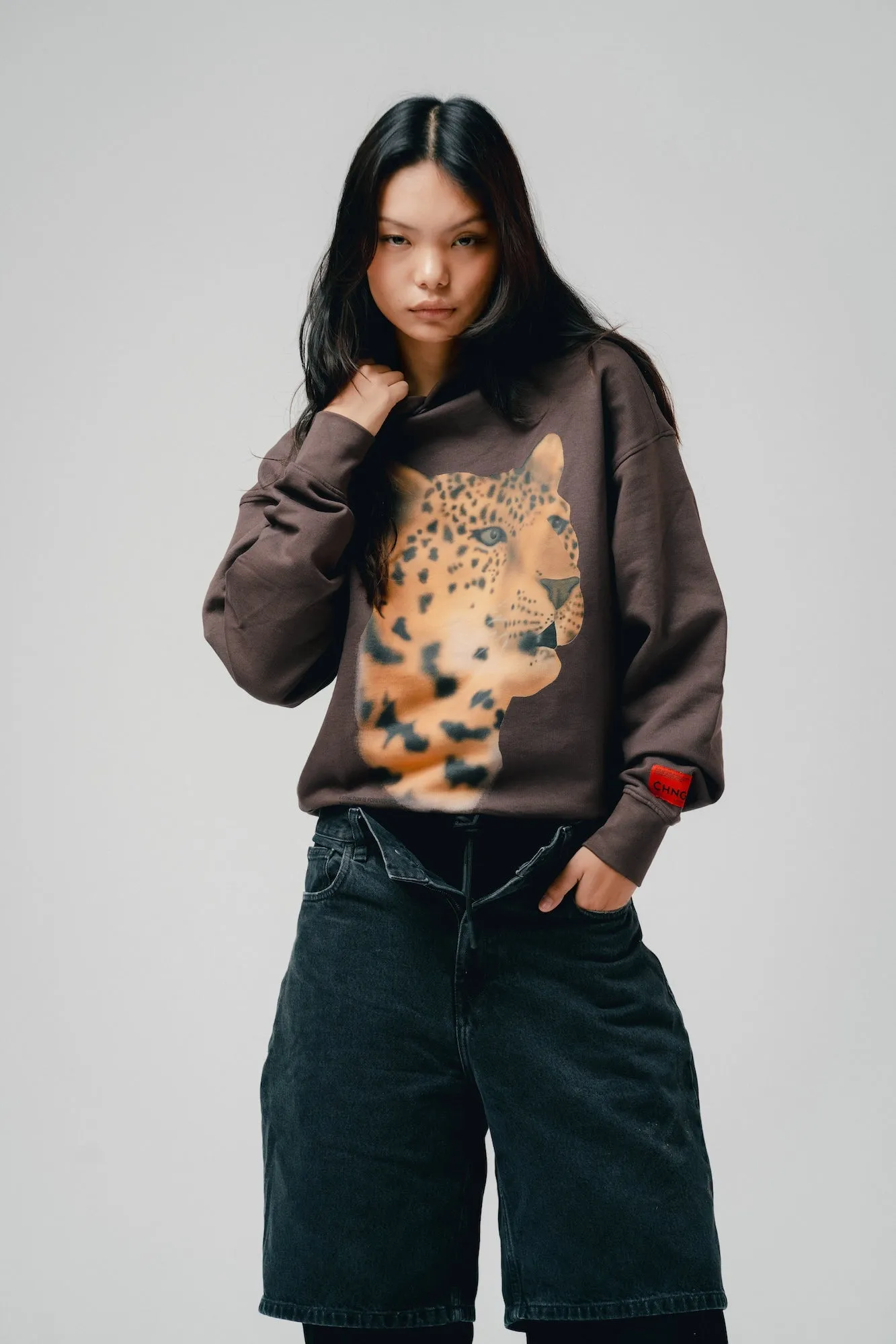 Amur Leopard Hoodie (Cocoa)