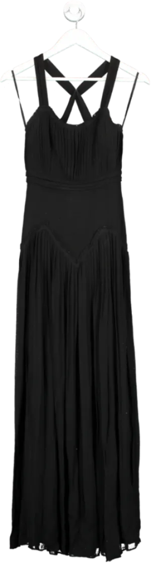 Black Burberry Prorsum Evening Long Dress UK 8