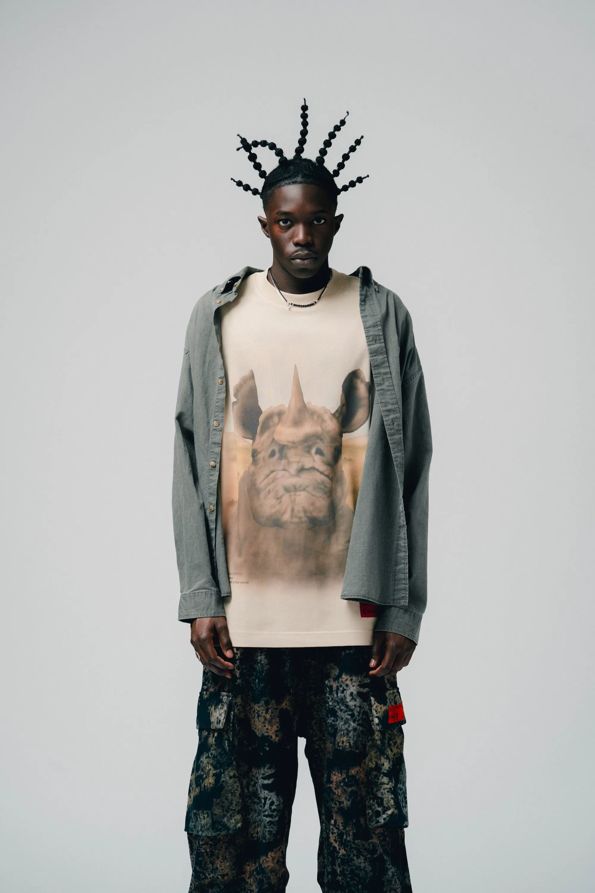 Black Rhino S/S Tee (Eggshell)