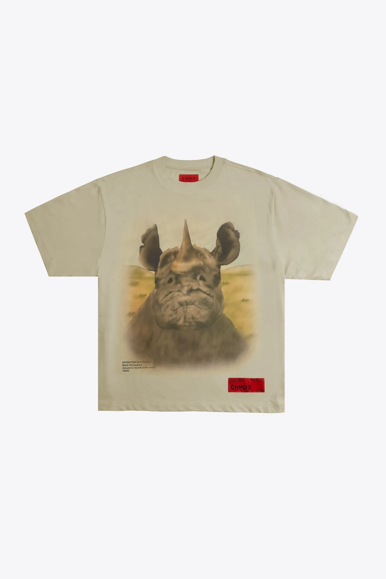 Black Rhino S/S Tee (Eggshell)