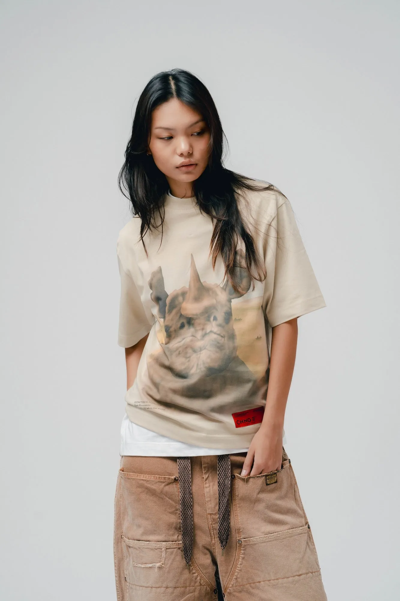 Black Rhino S/S Tee (Eggshell)