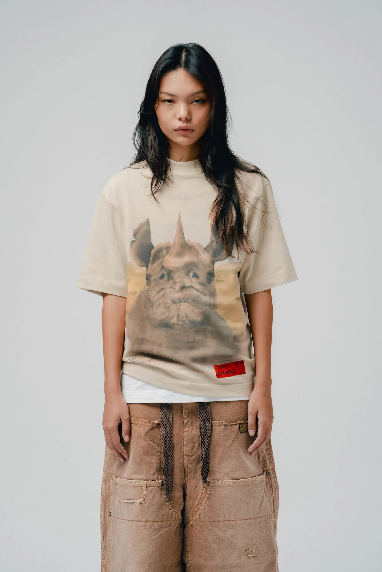 Black Rhino S/S Tee (Eggshell)