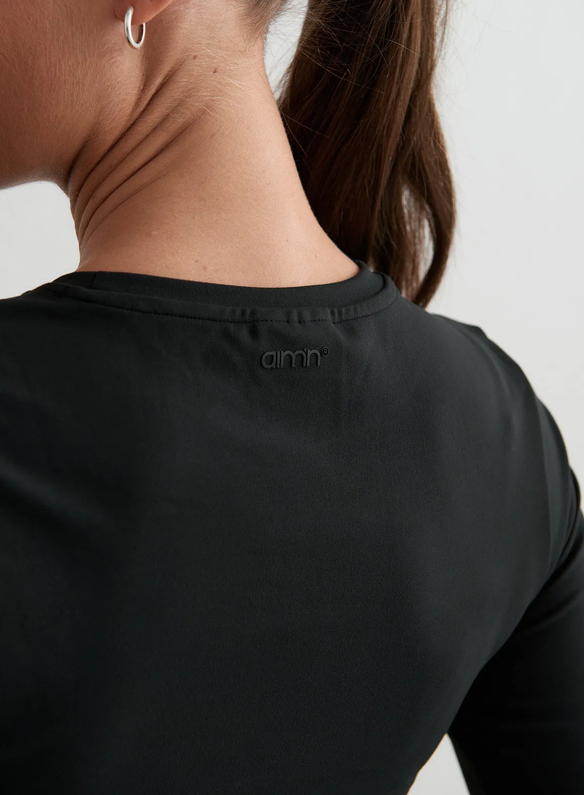 Black Sense Half Sleeve Top