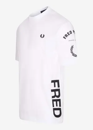 Bold branding t-shirt - white