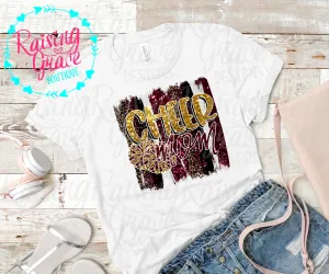 Cheer Mom - Gold and Maroon - Adult