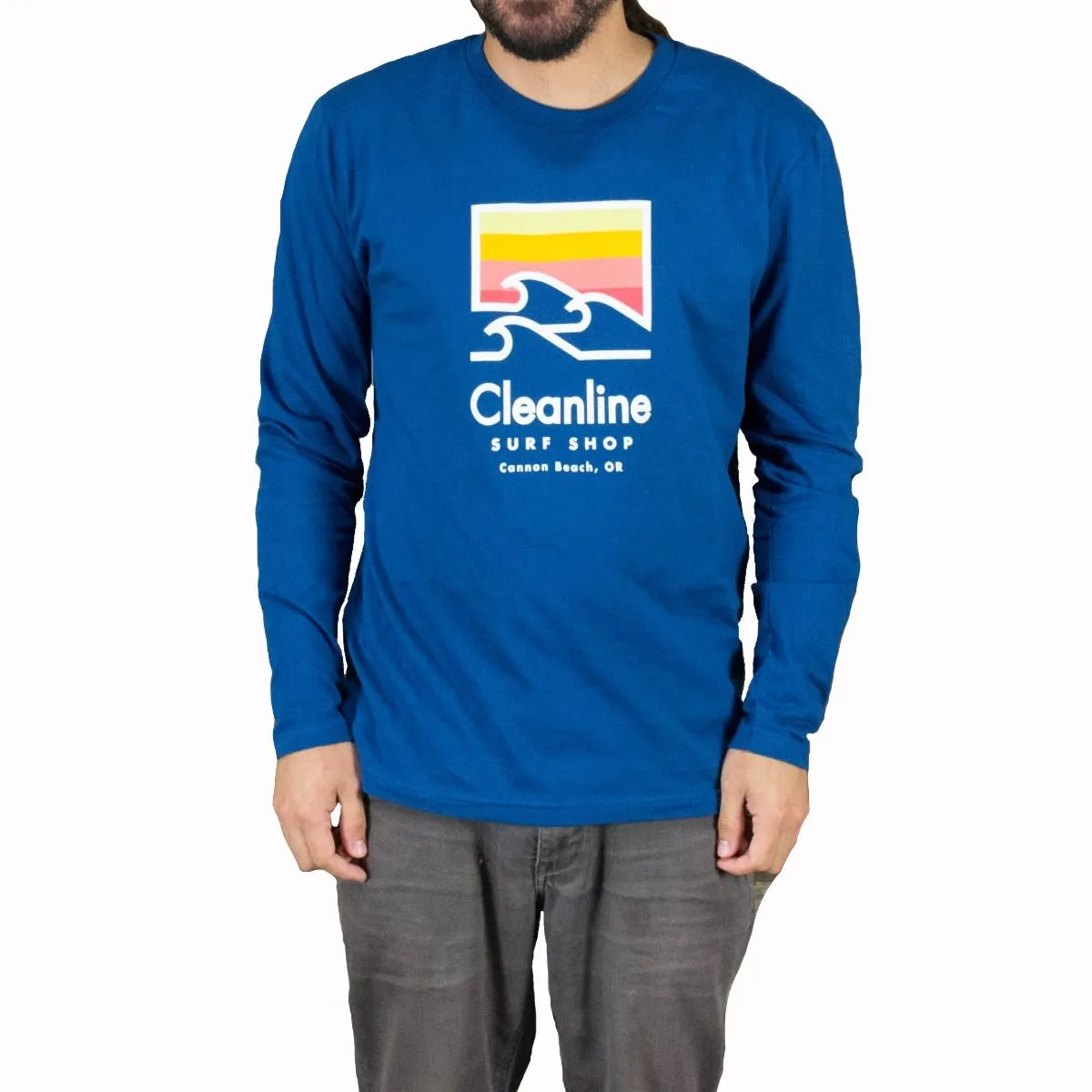 Cleanline Trilogy Long Sleeve T-Shirt - Cool Blue