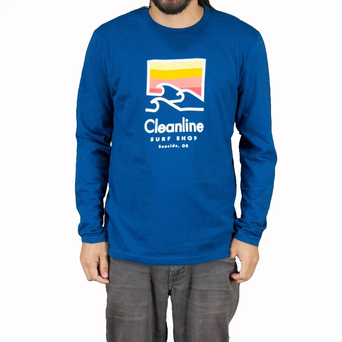 Cleanline Trilogy Long Sleeve T-Shirt - Cool Blue