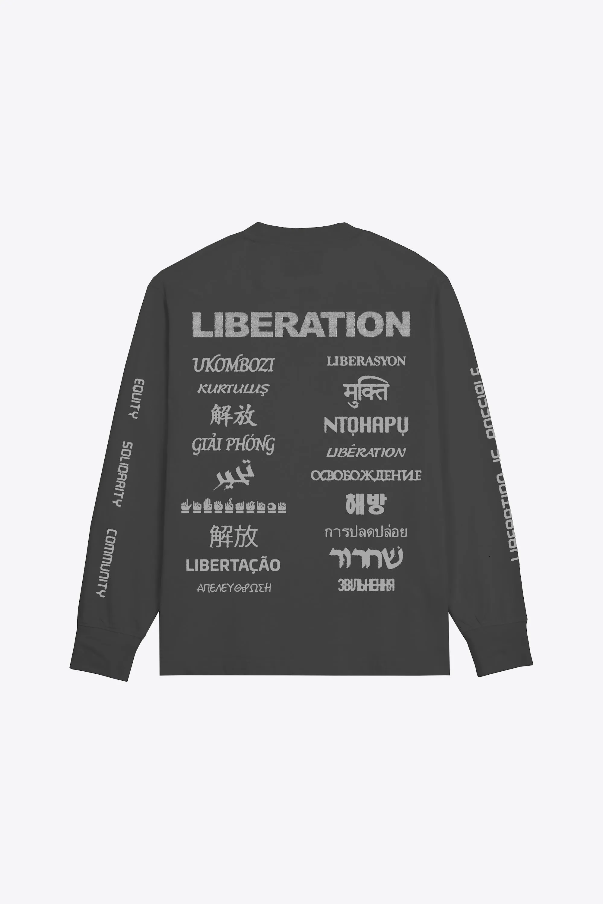 Collective Liberation Cuffed L/S (graphite)