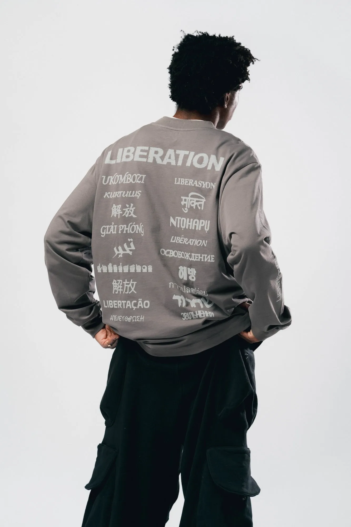 Collective Liberation Cuffed L/S (graphite)