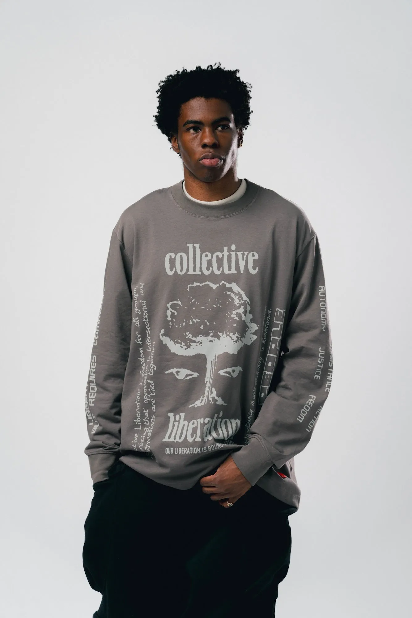 Collective Liberation Cuffed L/S (graphite)