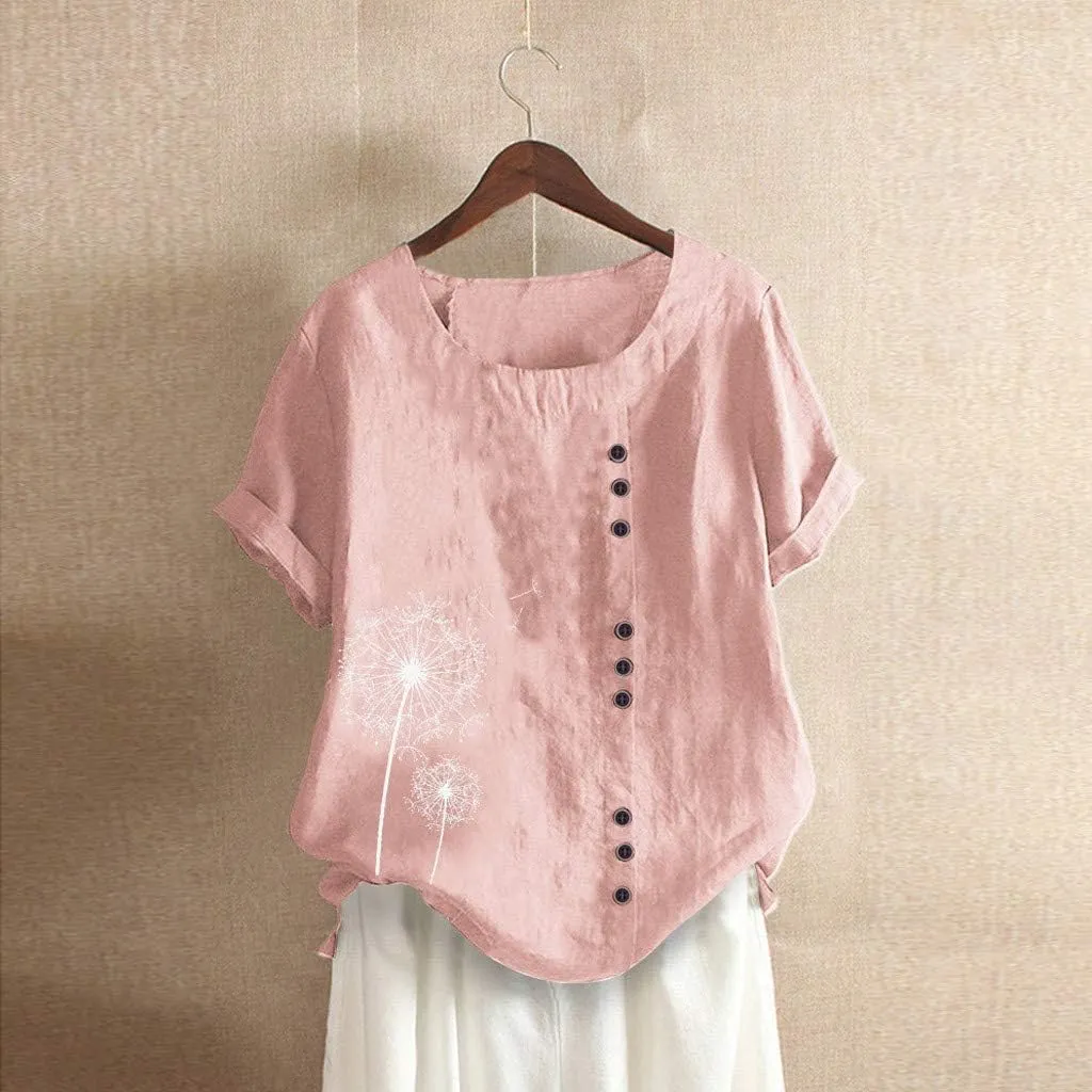Cotton Button Down Shirt Shirt Summer Loose Hooded Top Tshirts Summer Cute Tees Womens Gauze Tops White Linen Button