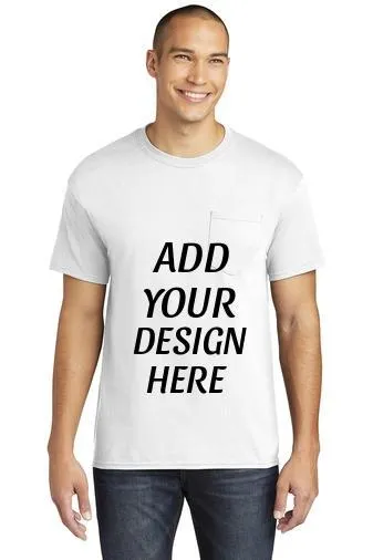 Custom Heavy Cotton T-Shirt With Pocket   5300