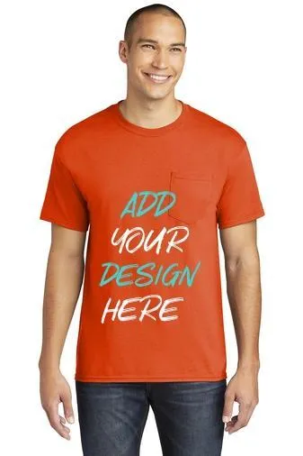 Custom Heavy Cotton T-Shirt With Pocket   5300