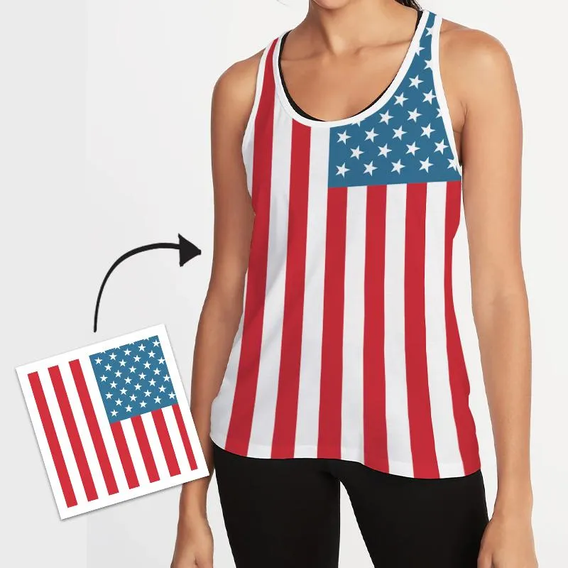CustomVest Text Vest For Woman Independece Day Gifts