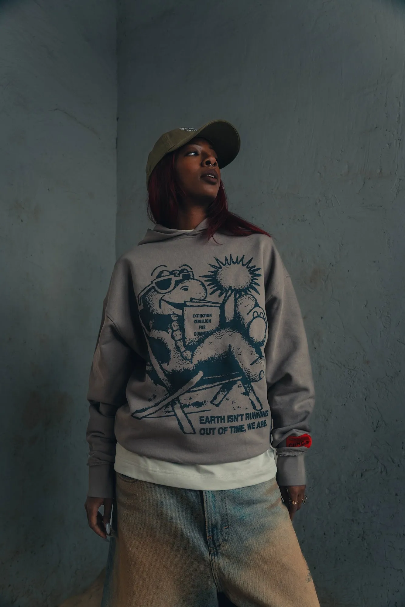 Earth Time Basic Hoodie (Driftwood)