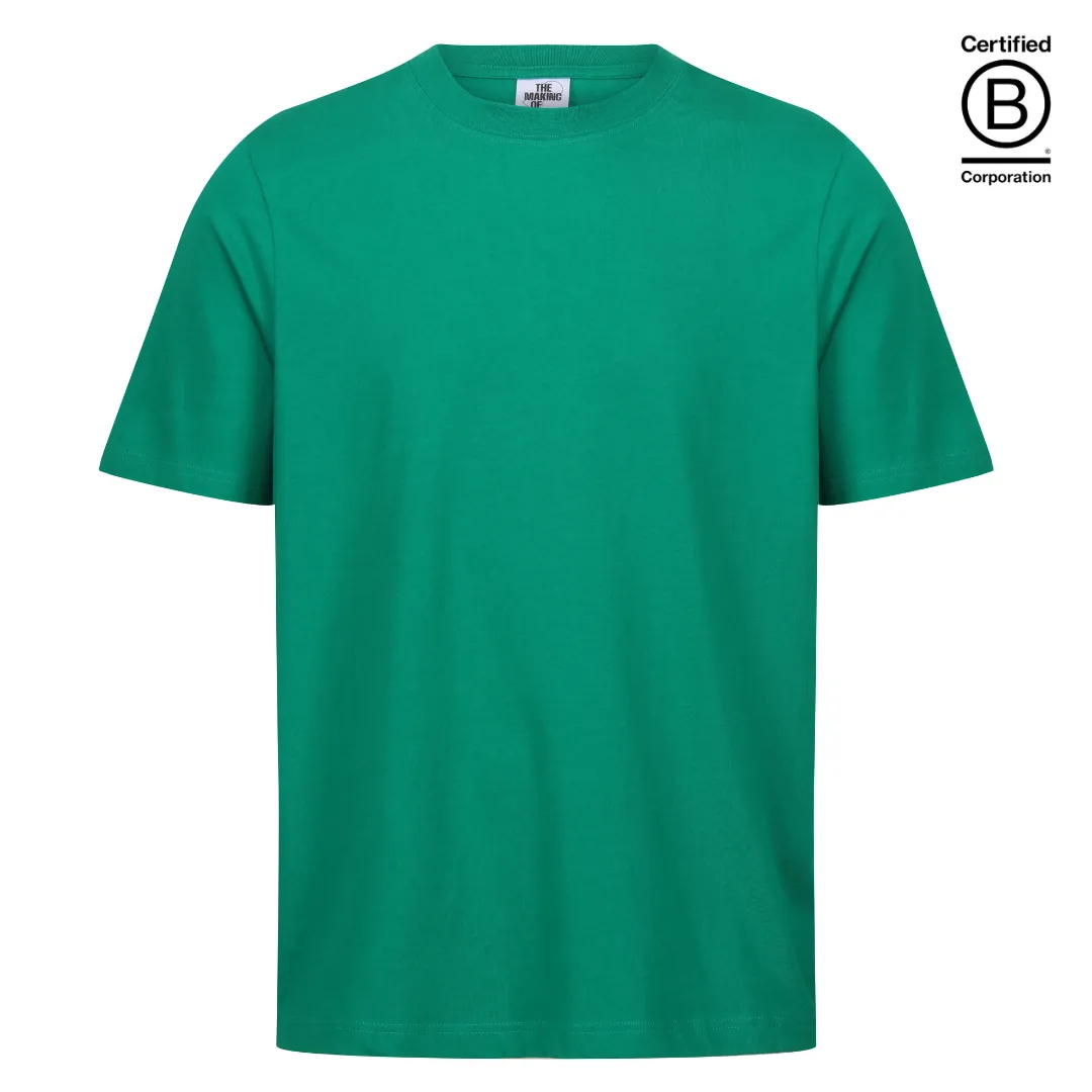 Emerald green classic fit cotton T-shirt