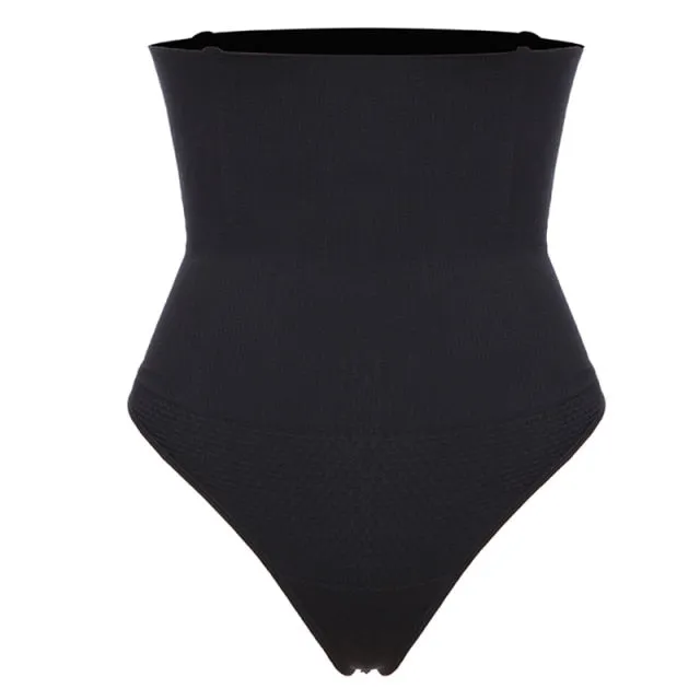 Extra Firm-Control High-Waisted Sculpting Thong With Bones