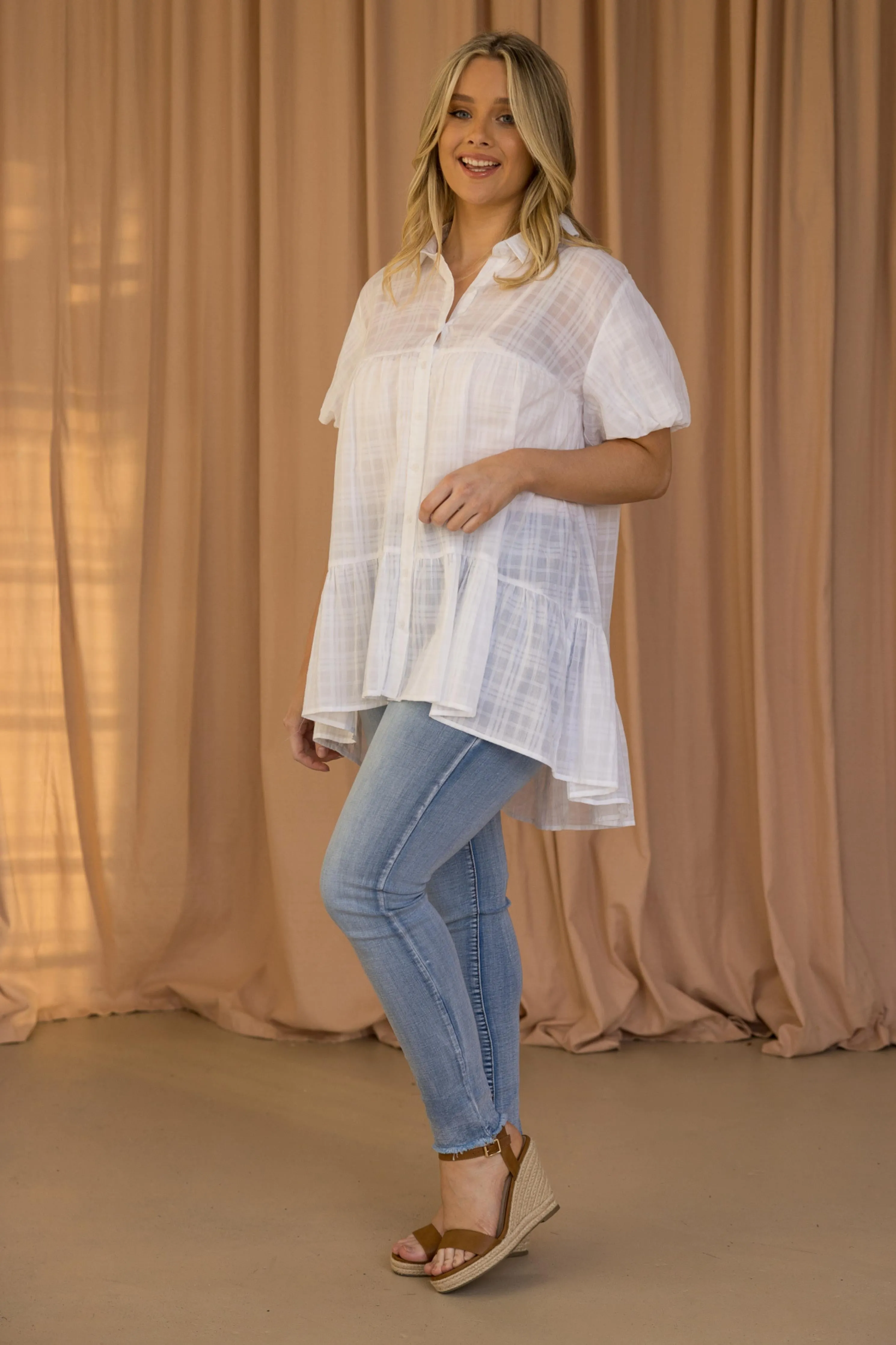 FINAL SALE Petra Top in White