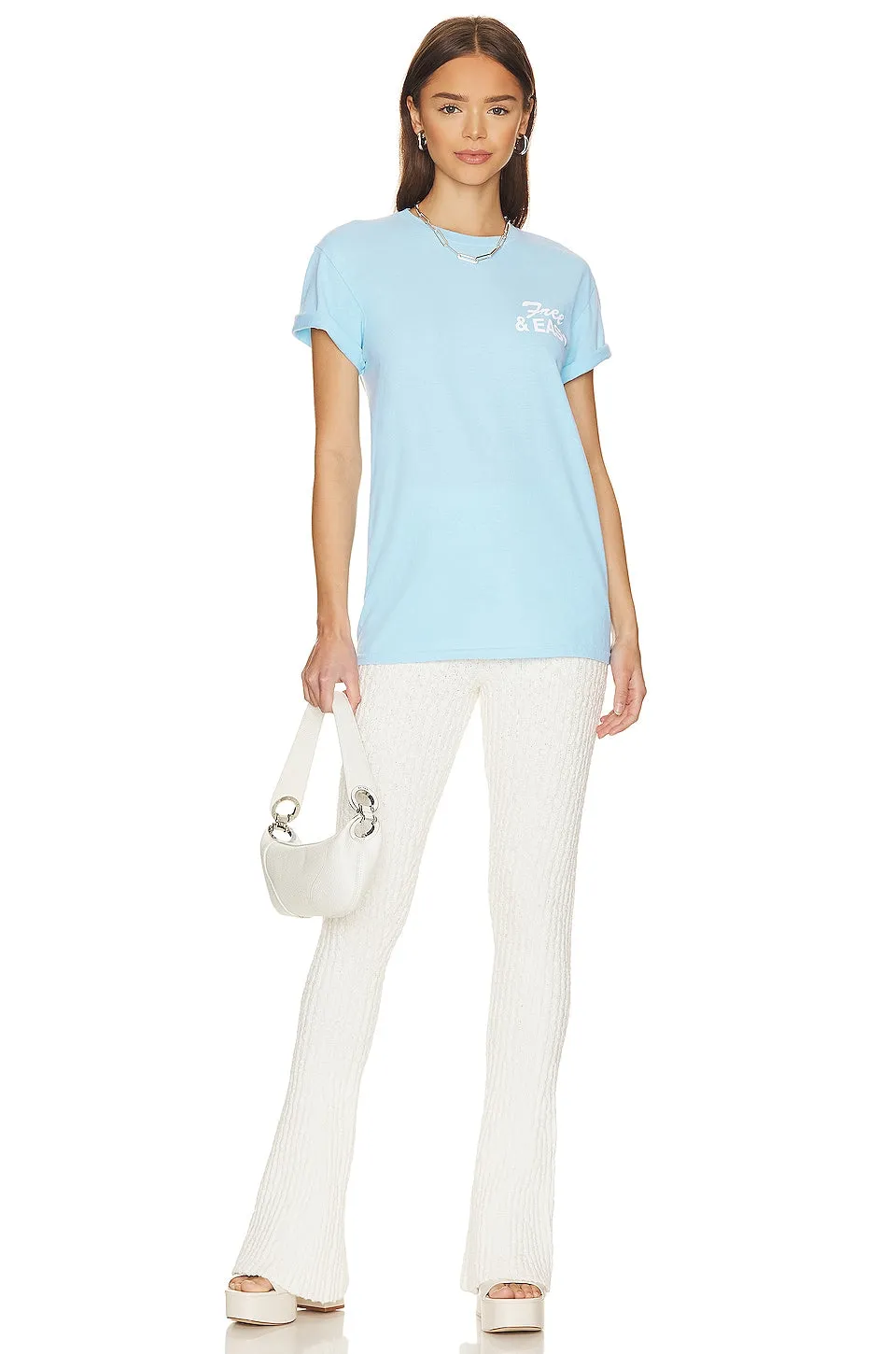 Free & Easy Classic T-shirt, Light Blue