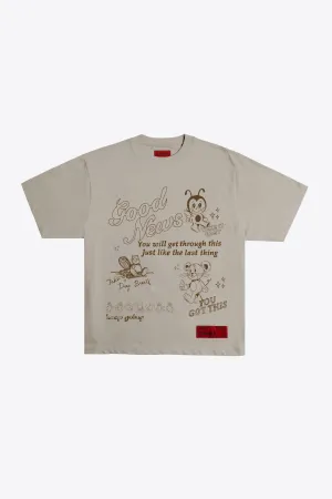 Good News... S/S Tee (Smokey Pearl)