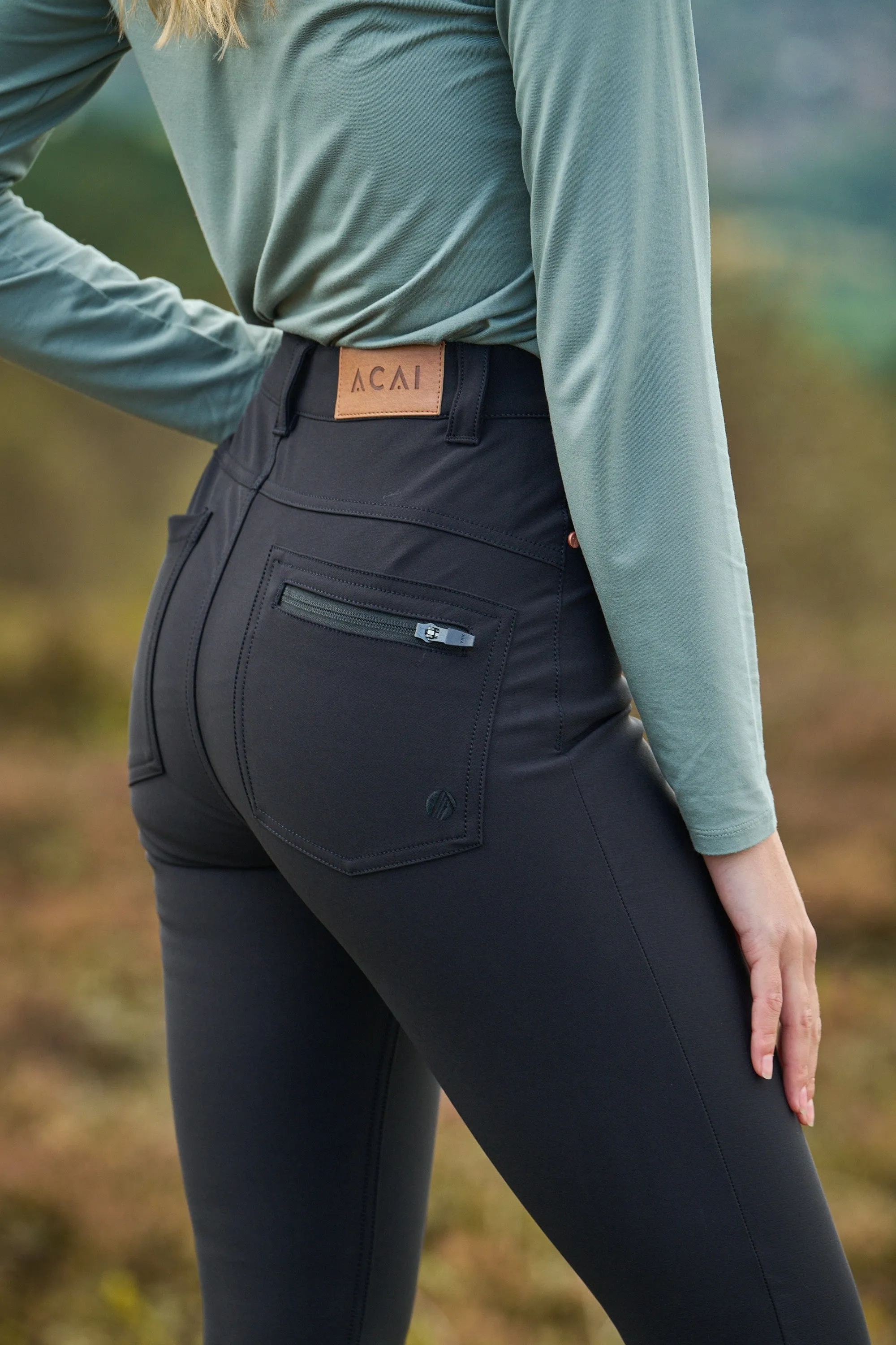 High Abrasion Aventurite Skinny Outdoor Trousers - Black