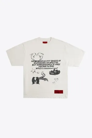 Homosexuality is Natural S/S Tee (Chalk)