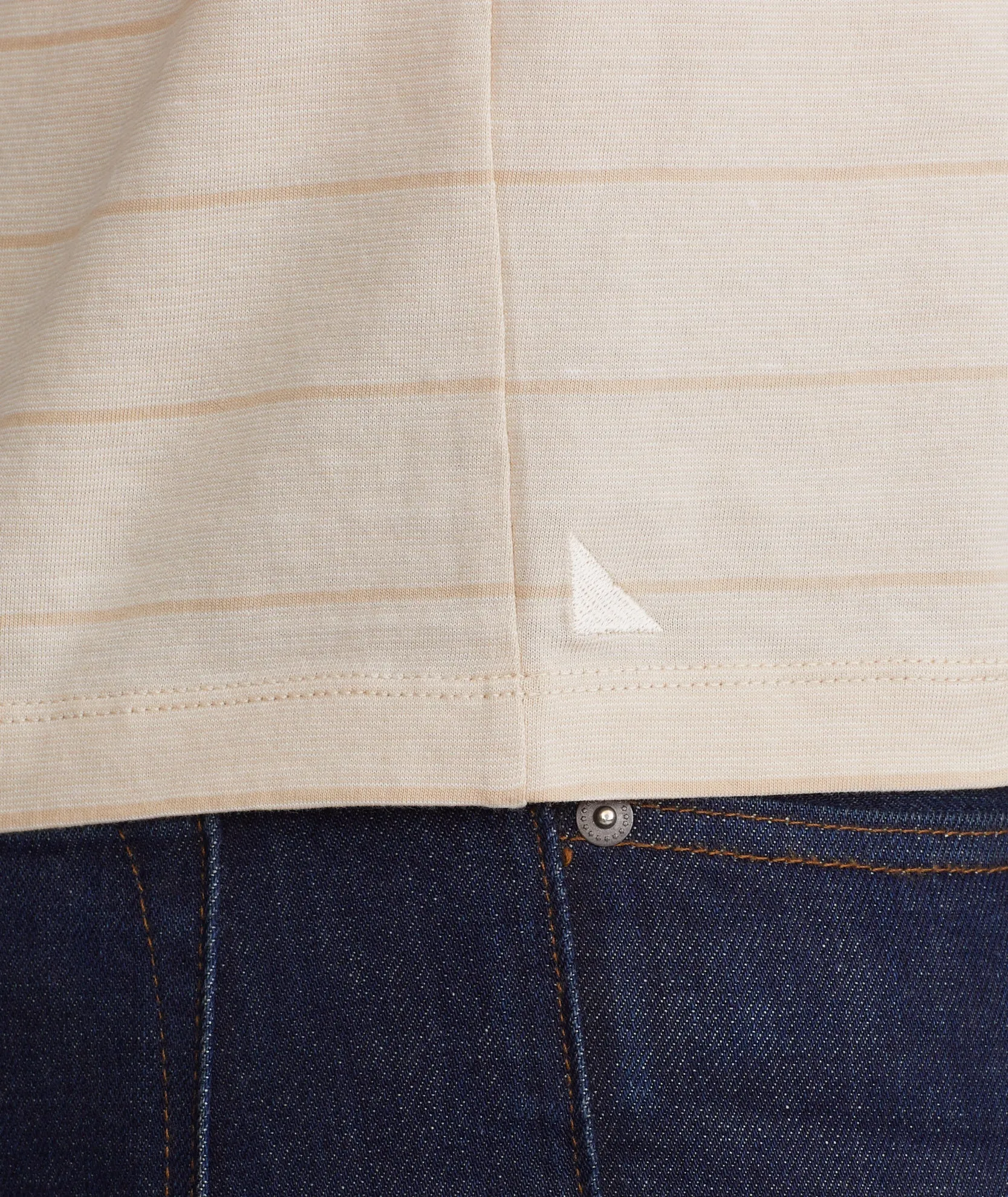 Multistripe Short-Sleeve Henley - FINAL SALE