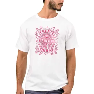 Nutcase Designer Round Neck Men's T-Shirt Wrinkle-Free Poly Cotton Tees - Beautiful