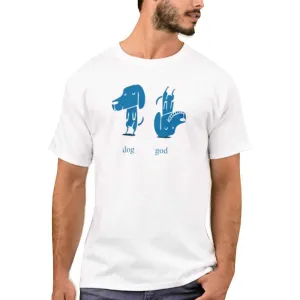 Nutcase Designer Round Neck Men's T-Shirt Wrinkle-Free Poly Cotton Tees - Dog God
