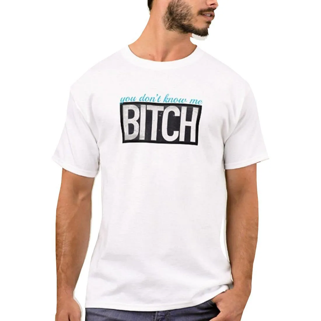 Nutcase Designer Round Neck Men's T-Shirt Wrinkle-Free Poly Cotton Tees - Don’t Know