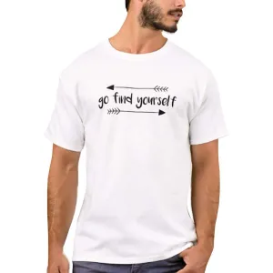Nutcase Designer Round Neck Men's T-Shirt Wrinkle-Free Poly Cotton Tees - Go Find Yourself