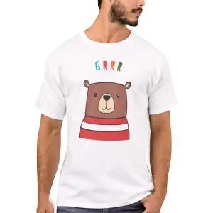 Nutcase Designer Round Neck Men's T-Shirt Wrinkle-Free Poly Cotton Tees - GRR