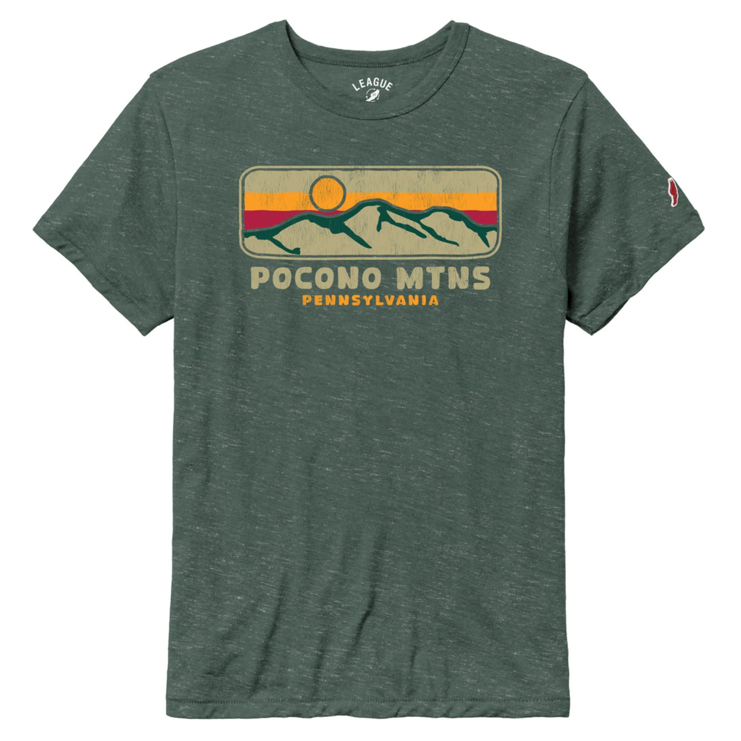 Pocono Mtns Big Blue Moutain Tee design on Short Sleeve Tee
