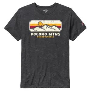 Pocono Mtns Big Blue Moutain Tee design on Short Sleeve Tee