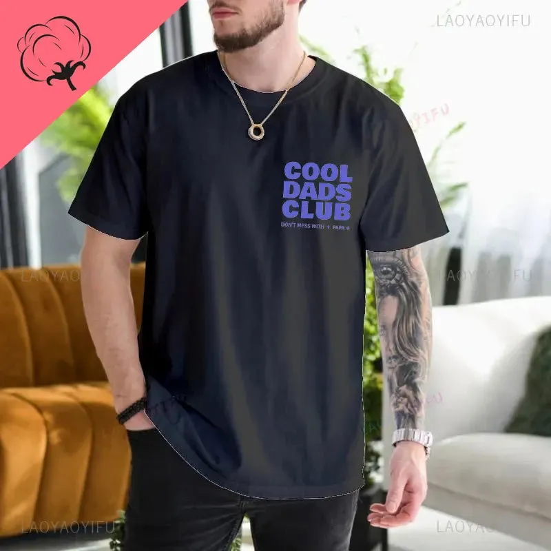"Cool Dads Club" Printed Short Sleeve T-Shirt