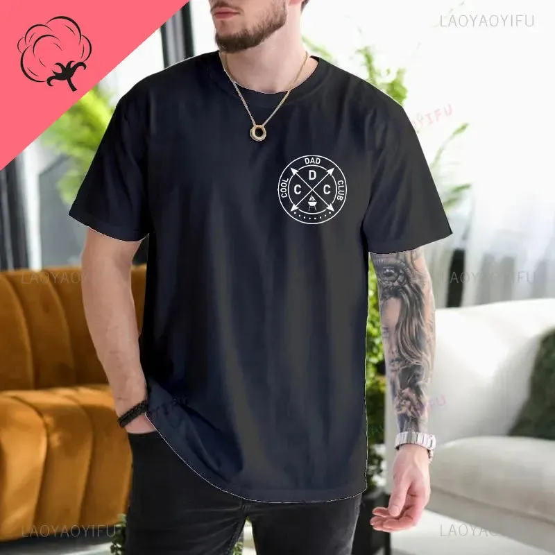"Cool Dads Club" Printed Short Sleeve T-Shirt