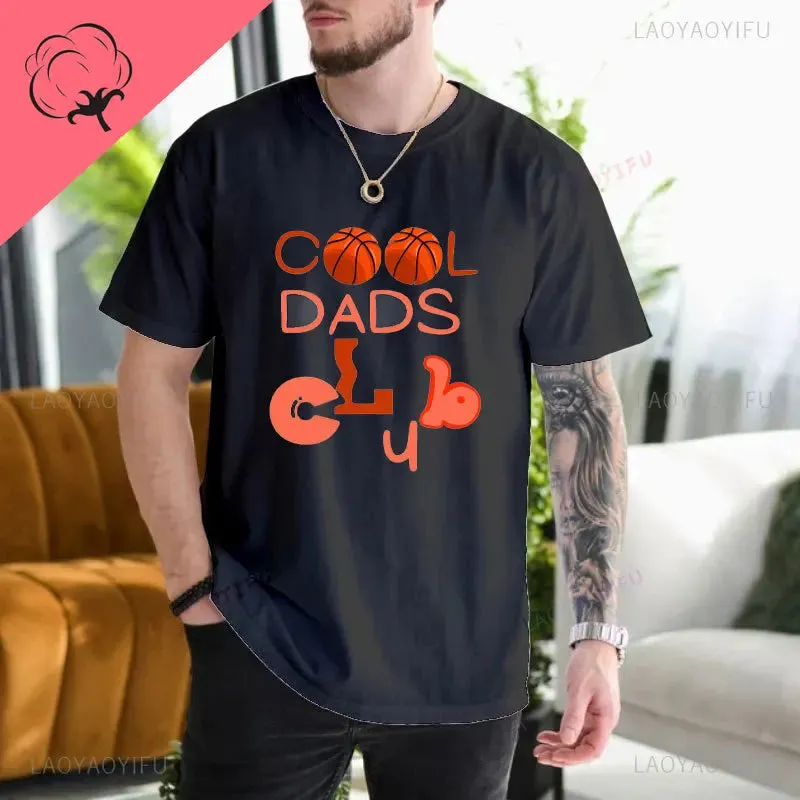 "Cool Dads Club" Printed Short Sleeve T-Shirt