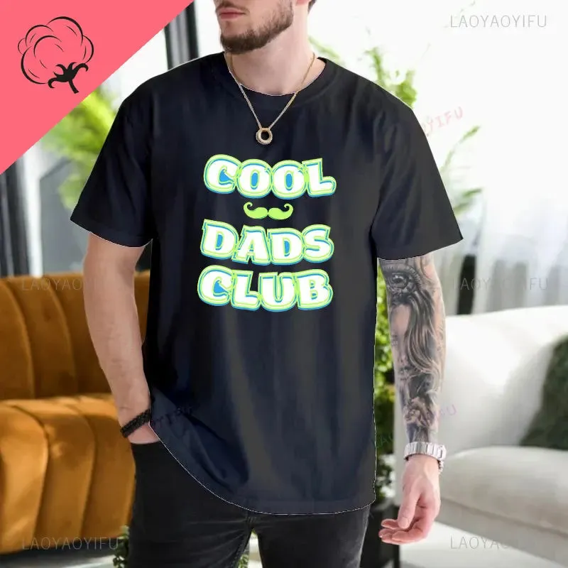 "Cool Dads Club" Printed Short Sleeve T-Shirt