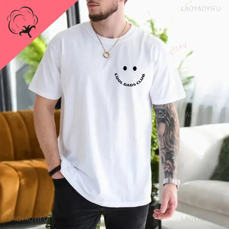 "Cool Dads Club" Printed Short Sleeve T-Shirt