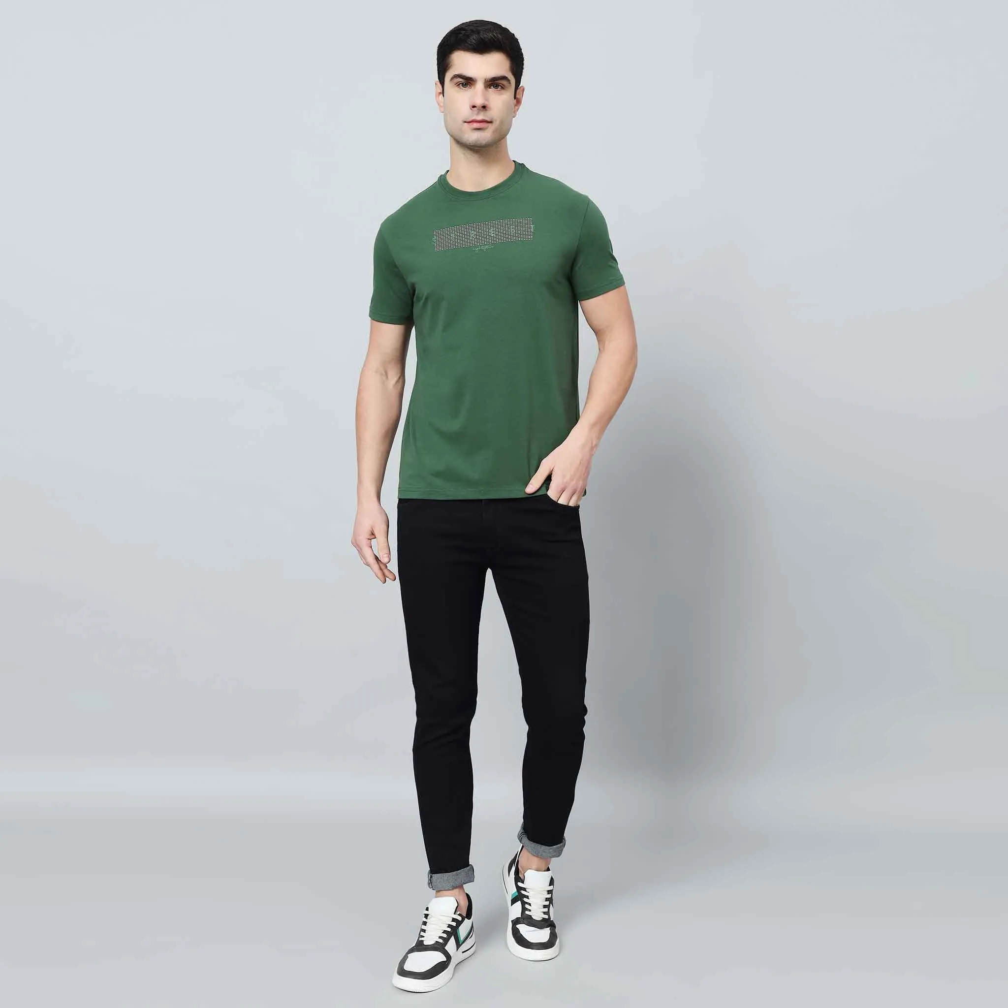 Regular T-shirt - Front silicon print