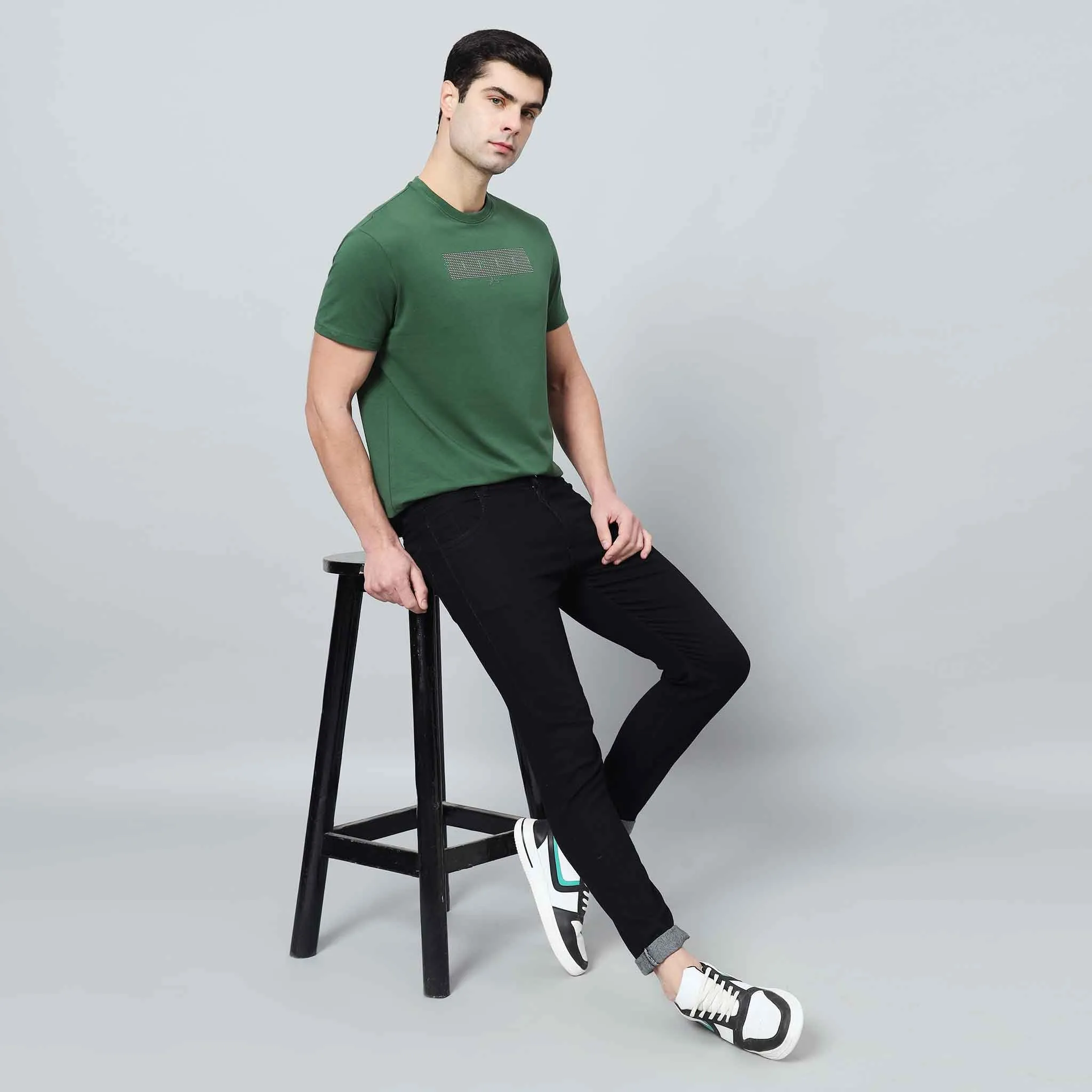 Regular T-shirt - Front silicon print